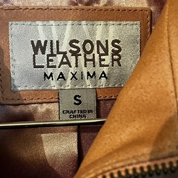 Wilson Leather Maxima Soft Pink Leather Jacket Sz S Women - Picture 5 of 10